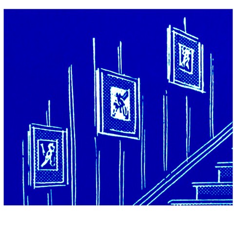 Skylight Blue Moonlight by John Zoller, Art, John Zoller Art, Miami art, Miami Artist, NYC Art, Brooklyn Art, London Art, Paris Art, LA Art, Art in LA, Chicago Art, Dallas Art, Houston Art, Architectural Digest, Luxury, Sydney Art, Japan Art, Korean Art, 