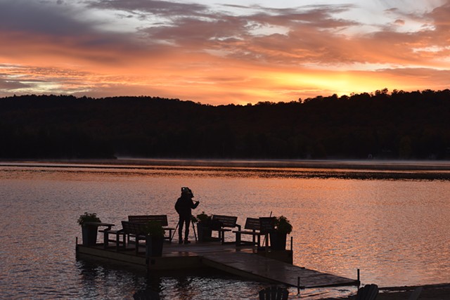 sunrise scene_oxtongue lake