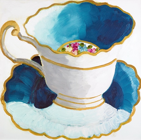 Inner Blue Teacup