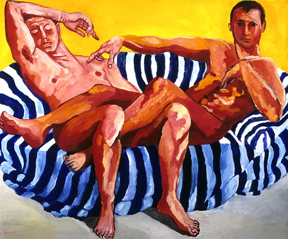 Daniel and Vincent, Oil on Canvas, 5' x 6'
