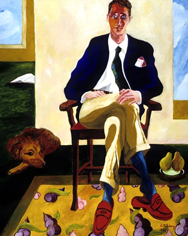 Art Historian, Oil on Canvas, 5' x 6'