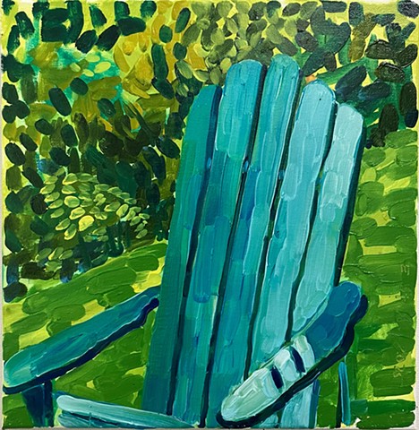 Blue Adirondack