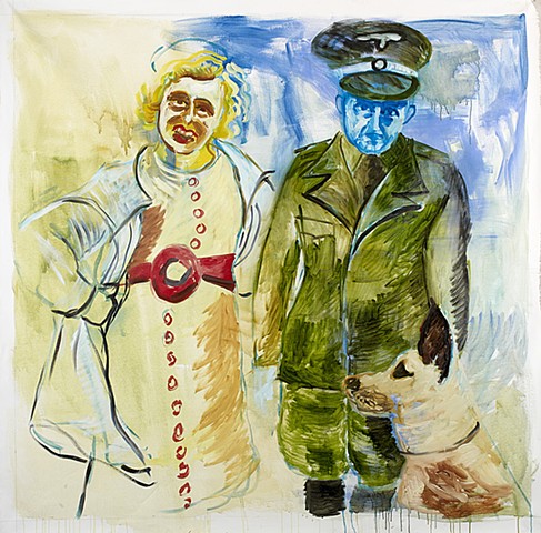 Commandant Koch, His Wife Ilsa and Dog