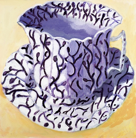 Purple Vine Teacup