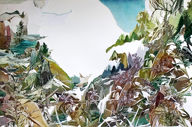 Metamorphic Landscape- panel no.2 detail