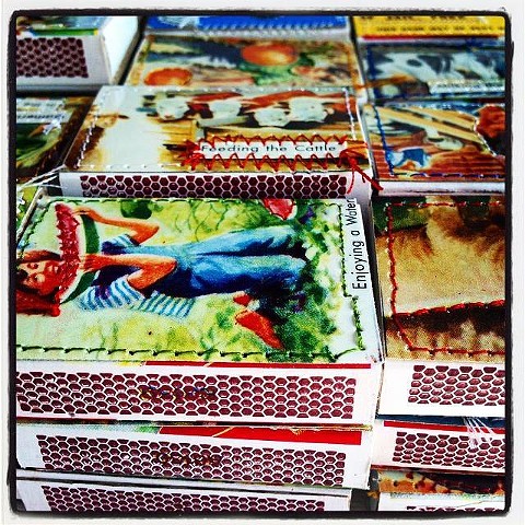 Stacked Matchboxes~ Sold