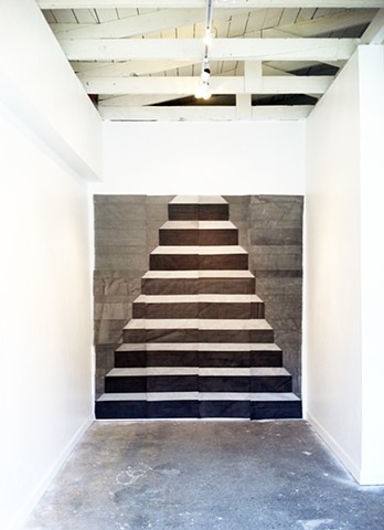 staircase, wall hanging, Gabrielle Teschner, FM Gallery