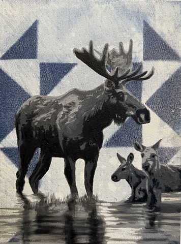 SOLD Bull Moose and Calves