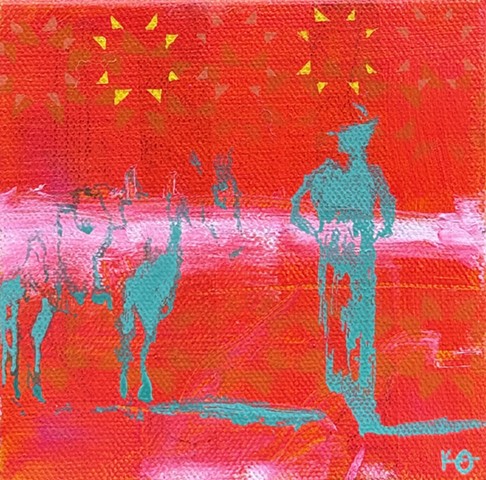 Neon Hungry Horse