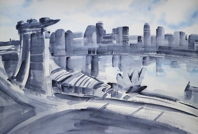 AAron Gan Aaron Art WATERCOLOR singapore