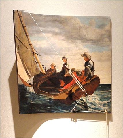 Winslow Homer, Breezing Up, James Volkert, curved painting