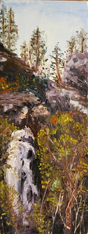 Bridal Vail Falls, Spearfish Canyon, south dakota, black hills, spearfish, art, painting, cool, good, 