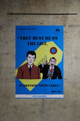 Justin Case Propaganda Poster