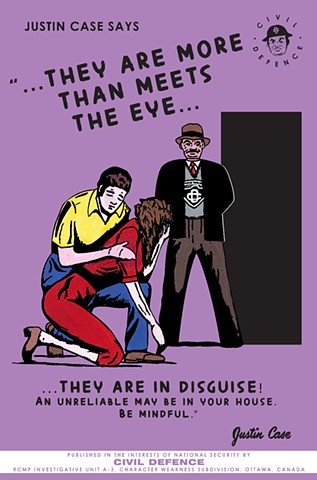 "More Than Meets the Eye" - Justin Case LGBT Purge Propaganda Poster