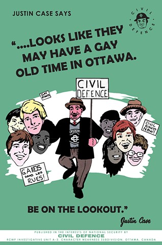 "A Gay Old Time" - Justin Case LGBT Purge Propaganda Poster