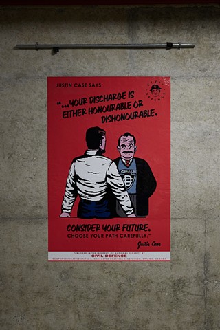 Justin Case Propaganda Poster