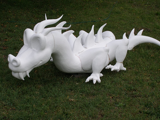 Carved Dragon for Tas Bash charity, in collaboration with Anja Reinalda