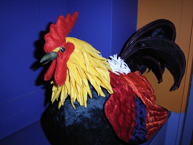 Fabric Chicken Puppet for Polish Society