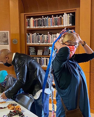 Crochet Jam with Ramekon O’Arwisters, African American Center, San Francisco Main Public Library