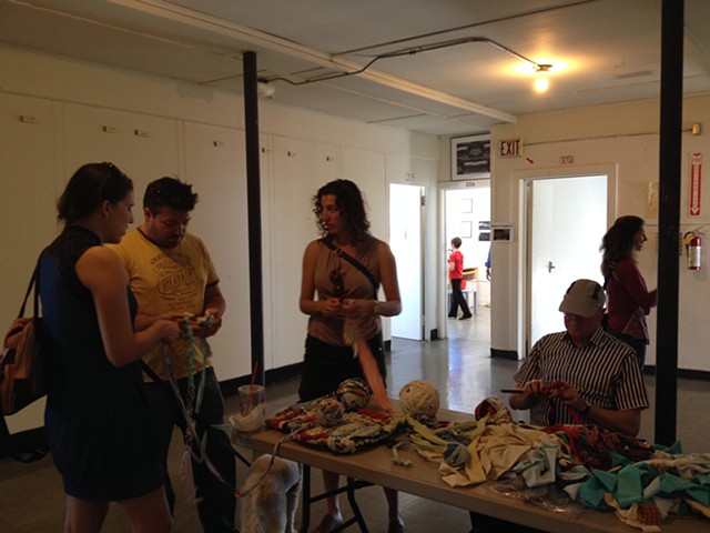 Crochet Jam, Three Point Nine Collective Artists, Hunters Point Shipyards 2014