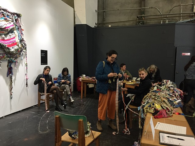 Crochet Jam, Untitled Art Fair 2018, Palace of Fine Arts with Recology Artists-in-Residence and Patrica Sweetow Gallery, San Francisco