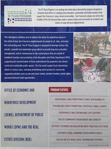 Crochet Jam building innovative, sustainable business and community partnerships in my SF neighborhood's Plaza Program