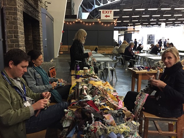 Crochet Jam, Untitled Art Fair 2018, Palace of Fine Arts with Recology Artists-in-Residence and Patrica Sweetow Gallery, San Francisco