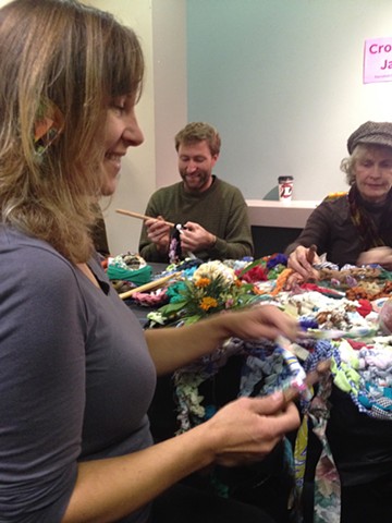 Crochet Jam, Radical Craft Night, Santa Cruz Museum of Art & History, Santa Cruz, California