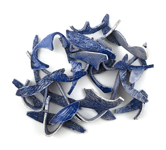 Ceramic Wall Mount, Blue