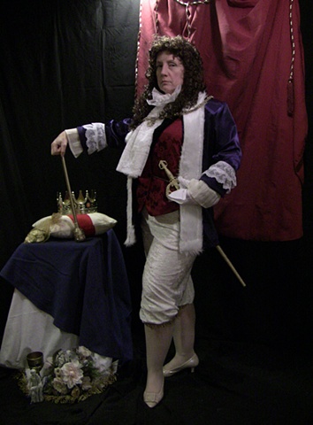 Photographic portrait of myself as Louis XIV