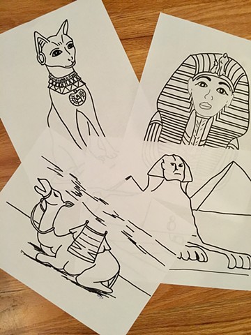 Egyptian Design Coloring Pages