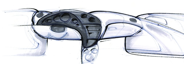Oldsmobile Intrigue Interior Sketch 
Study 03