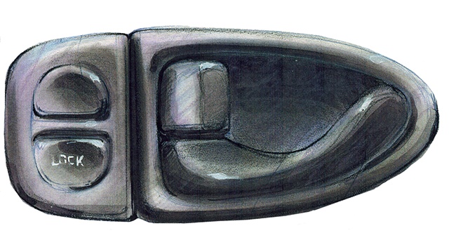 Saturn S-Series Door Pull Concept 