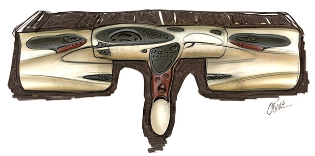 Oldsmobile Intrigue Interior Sketch 
Study 11