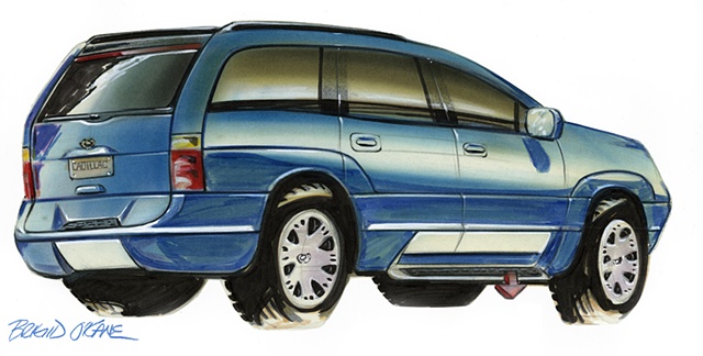 Cadillac Escalade Concept
Blue Rear 3/4 View