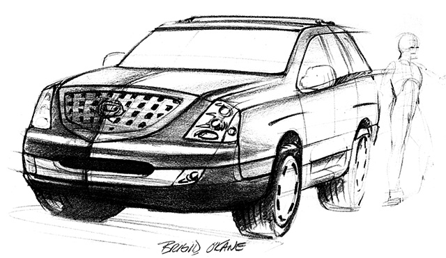 Cadillac Escalade Concept Sketch 02