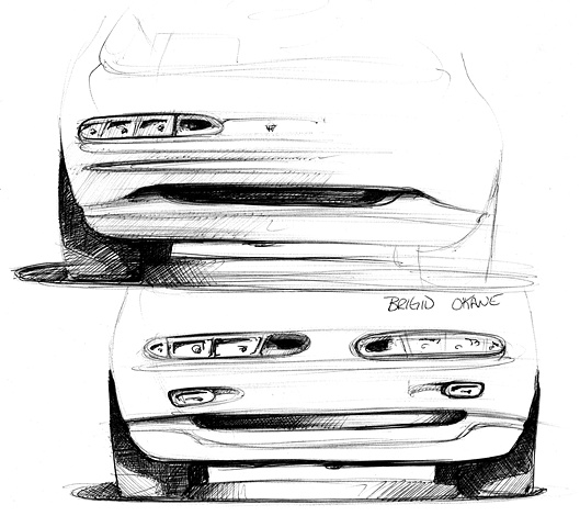 Oldsmobile Intrigue Sketch 
Exterior Graphics Study 01