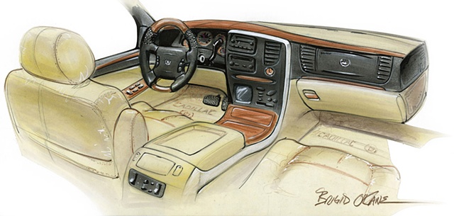 Cadillac Escalade Interior Concept Rendering