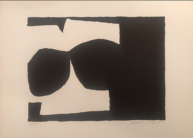William Holst, Bill Holst, Noir et blanc, abstract expressionist, lithograph, deer isle maine