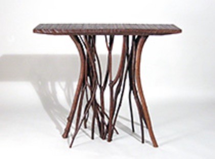 Wayne Hall, hand crafted wood table, maine artist, maine crafts, deer isle maine