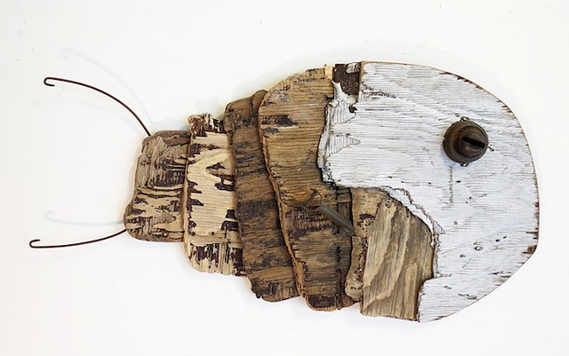 Conny Hatch Qaluk (Large Fish) 2014 Found Object Assemblage Turtle Gallery Maine