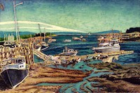 Jeff Loxterkamp, stonington kerfuffle, The Turtle Gallery, Deer Isle, Maine, artist, art, paintings, Stonington, Blue Hill, Bar Harbor