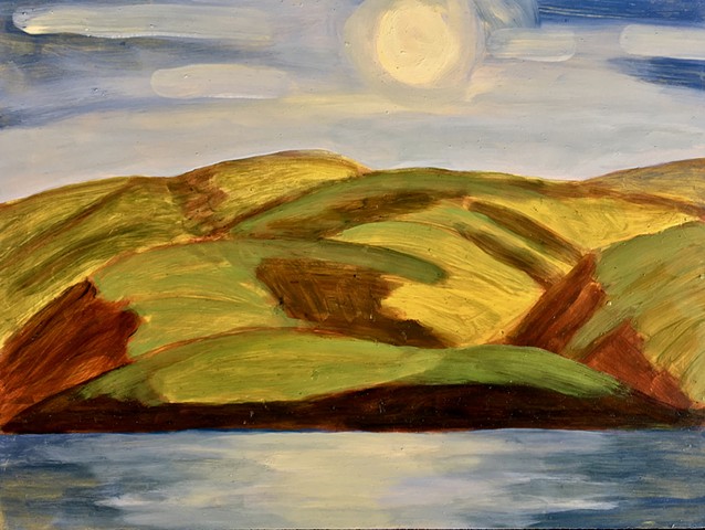 Alix Bacon, Paintings, Deer Isle, Maine, Stonington, Loch Buie, Isle of Mull