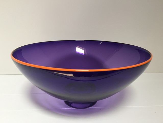 Small Purple Transparent Bowl