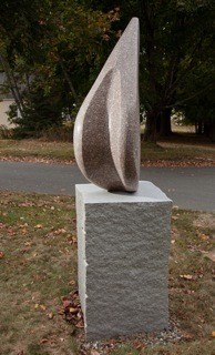 David Sywalski granite sculpture The Turtle Gallery Maine Apostrophe Deer Isle granite