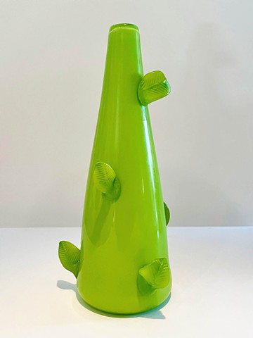 Green Leafed Vase