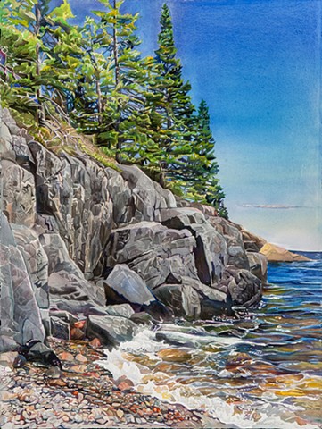 Marjorie Glick, Joyful Day, Deer Isle, Maine, Watercolor, Maine Coast
