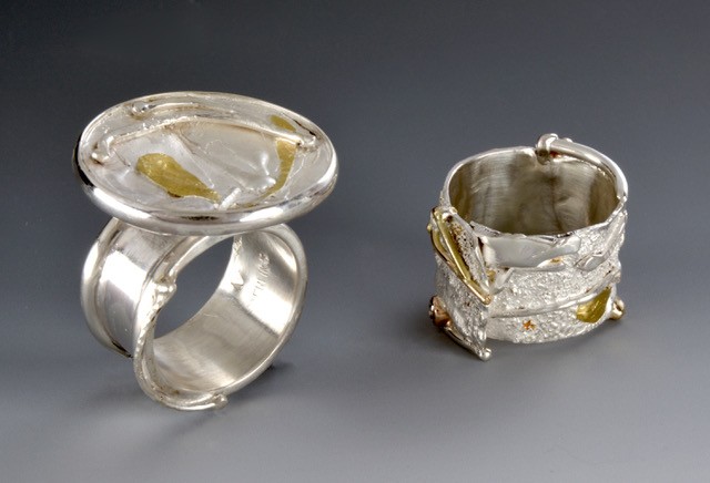 Glenda Arentzen, Jewelry, sterling silver, rings, intertidal, hand crafted 