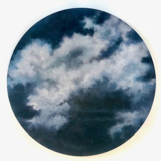 Janis Goodman, Approaching storm, woman artist, painter, Maine, Deer Isle