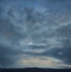Adele Ursone, Sky Series, Oil on panel, woman artist, landscape painter, Deer Isle, Maine